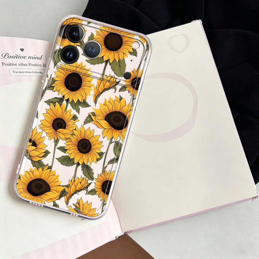 Cute Sunflower Pattern Case fo - đánh giá và giá Apple Iphone 15 Pro Max