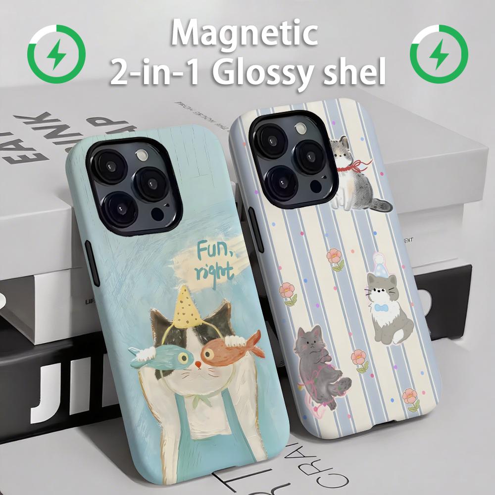 Cute cats and dogs  Phone Case - đánh giá và giá Apple Iphone 15 Pro Max