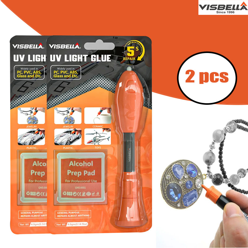 Visbella 2 PCS UV Light Glue P - đánh giá và giá Liquid Uv Glue Kit