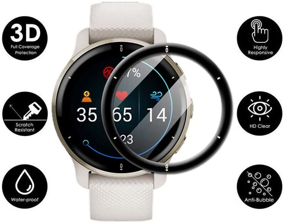 3D Cạnh Cong Bảo Vệ Cho Garmin - đánh giá và giá Curved Edge Screen